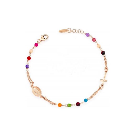 Bracciale Amen Donna Rosari in Argento Pietre dure BRORM3P - BRORM3P